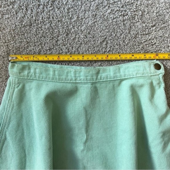 American Apparel Corduroy Mini Circle Skirt Turquoise - Picture 11 of 13